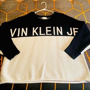 Black & White Calvin Klein Colorblock Sweater